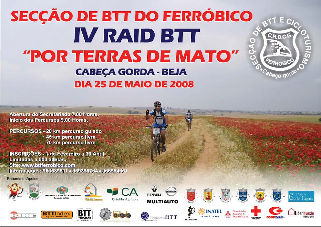 IV Raid BTT  Ferróbico Cabeça Gorda- Beja