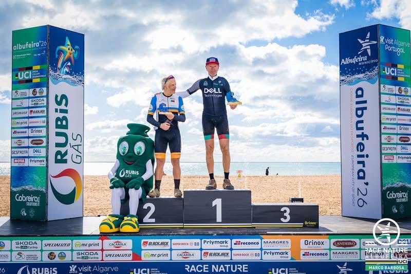 António Beja Neves no pódio da Race Nature Albufeira